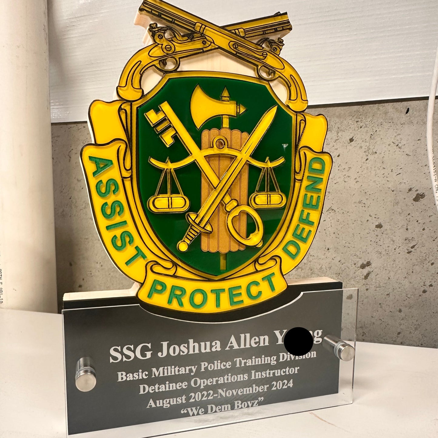 Honoring Heroes Signature Badge Plaques - Perfect for Military, EMT, Police and Firefighters!