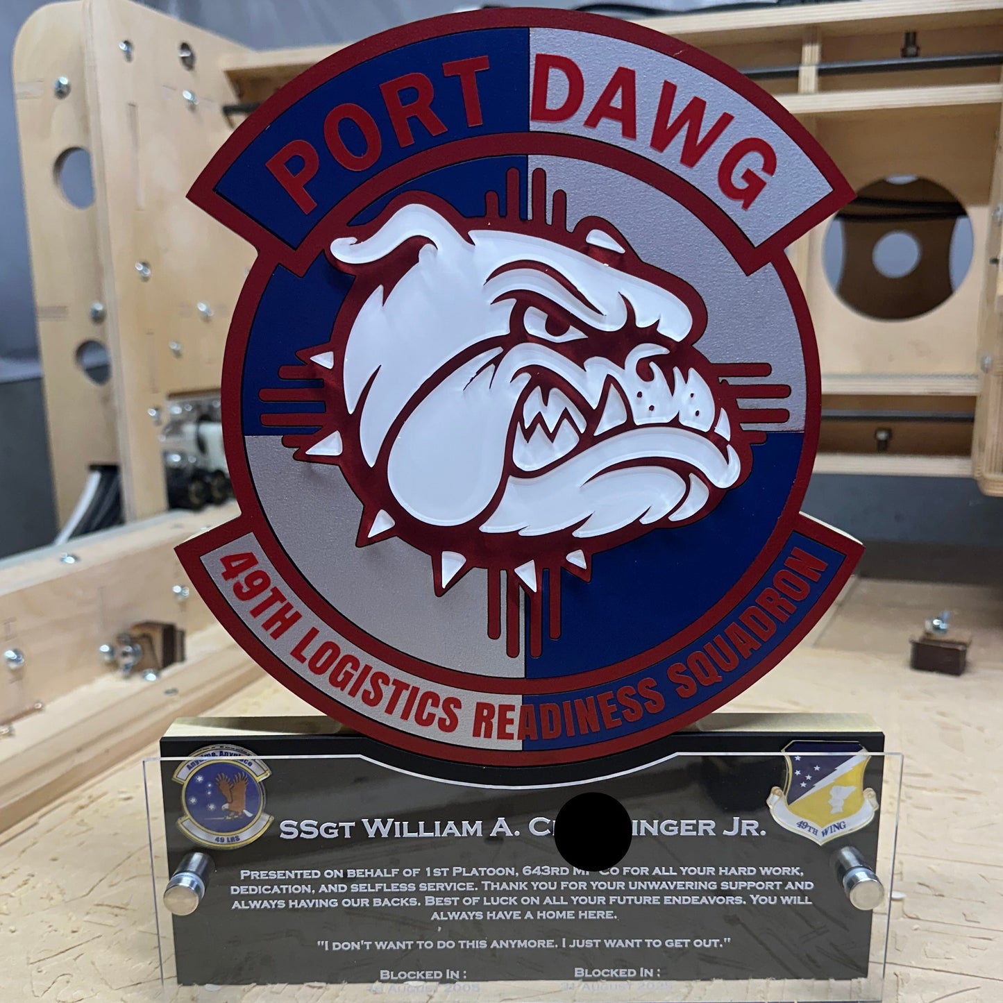 Honoring Heroes Signature Badge Plaques - Perfect for Military, EMT, Police and Firefighters!