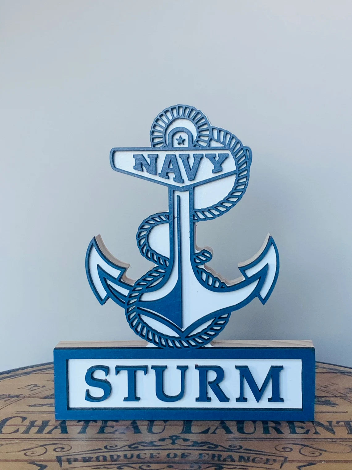 NAVY Self Standing Name Plate