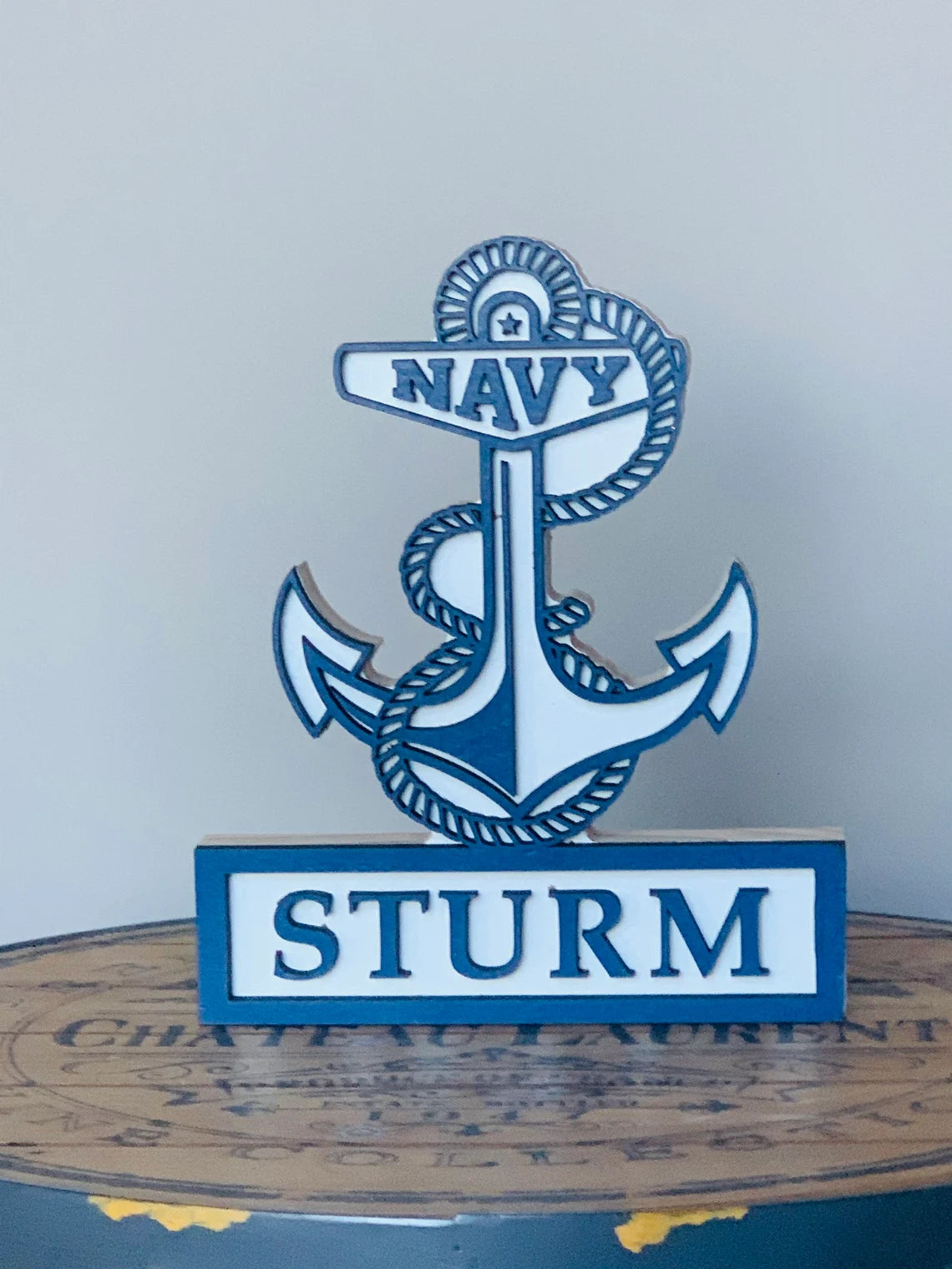 NAVY Self Standing Name Plate