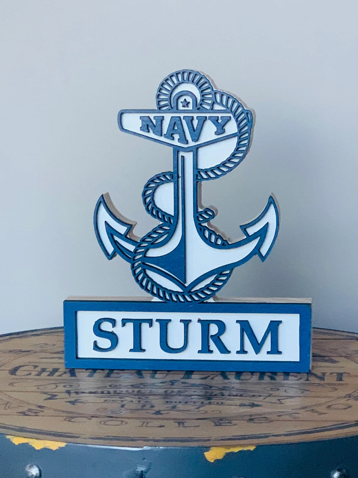 NAVY Self Standing Name Plate