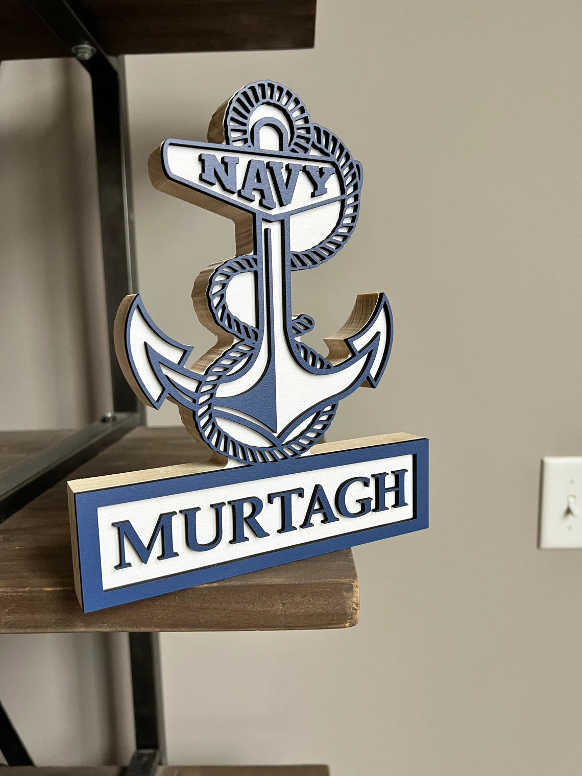 NAVY Self Standing Name Plate