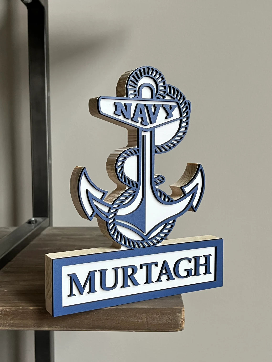 NAVY Self Standing Name Plate