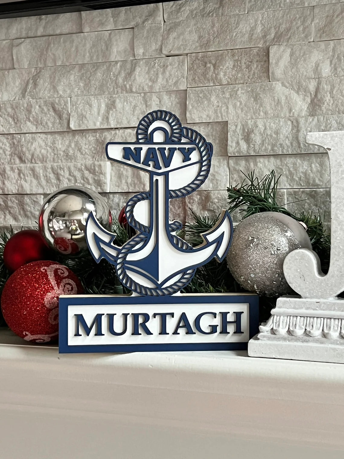NAVY Self Standing Name Plate