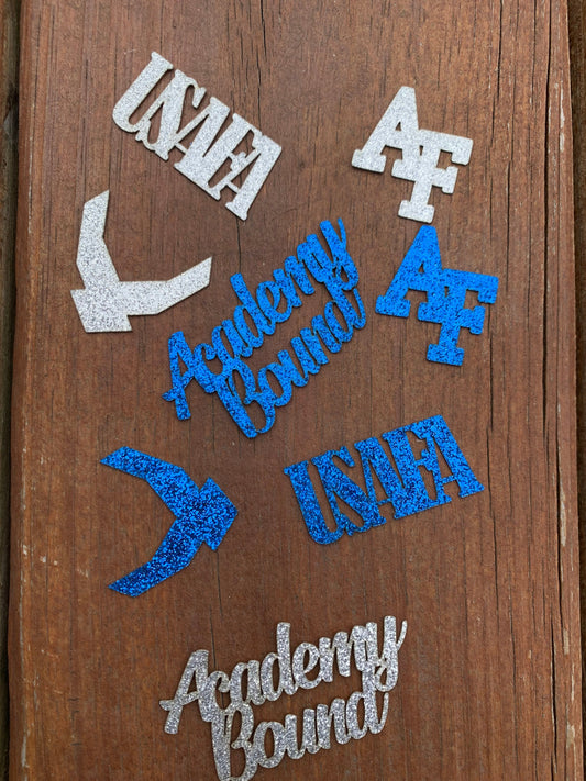 USAFA Air Force Academy Bound Confetti - 50 pcs. NO SHED!