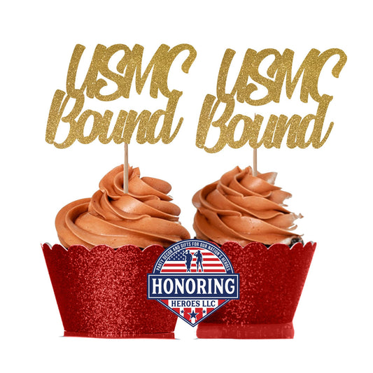USMC Bound Cupcake Toppers NO SHED!