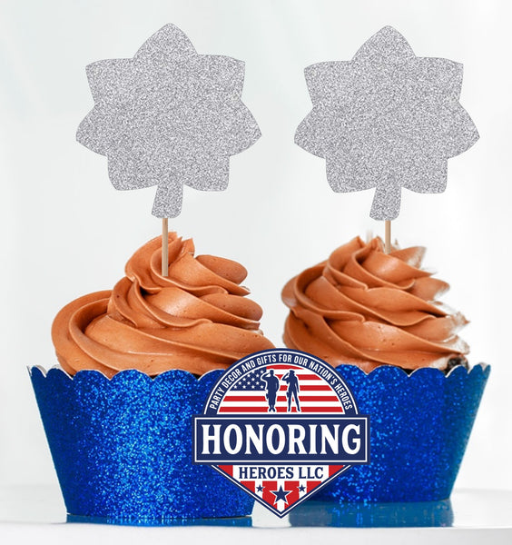 Air Force Lt Col Cupcake Toppers