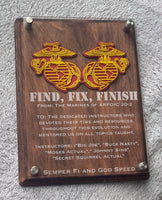 Custom Made Military Plaque