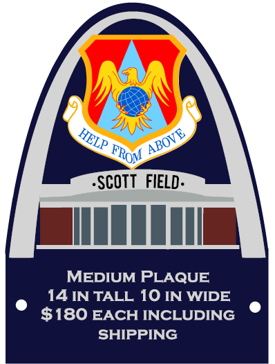 1 Medium Scott AFB "Help from above" plaque