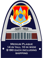 11 Medium Scott AFB "Help from above" plaques