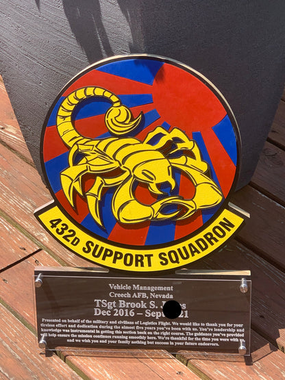 Honoring Heroes Signature Badge Plaques - Perfect for Military, EMT, Police and Firefighters!