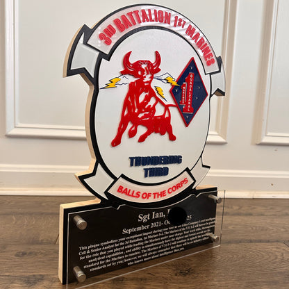 Honoring Heroes Signature Badge Plaques - Perfect for Military, EMT, Police and Firefighters!