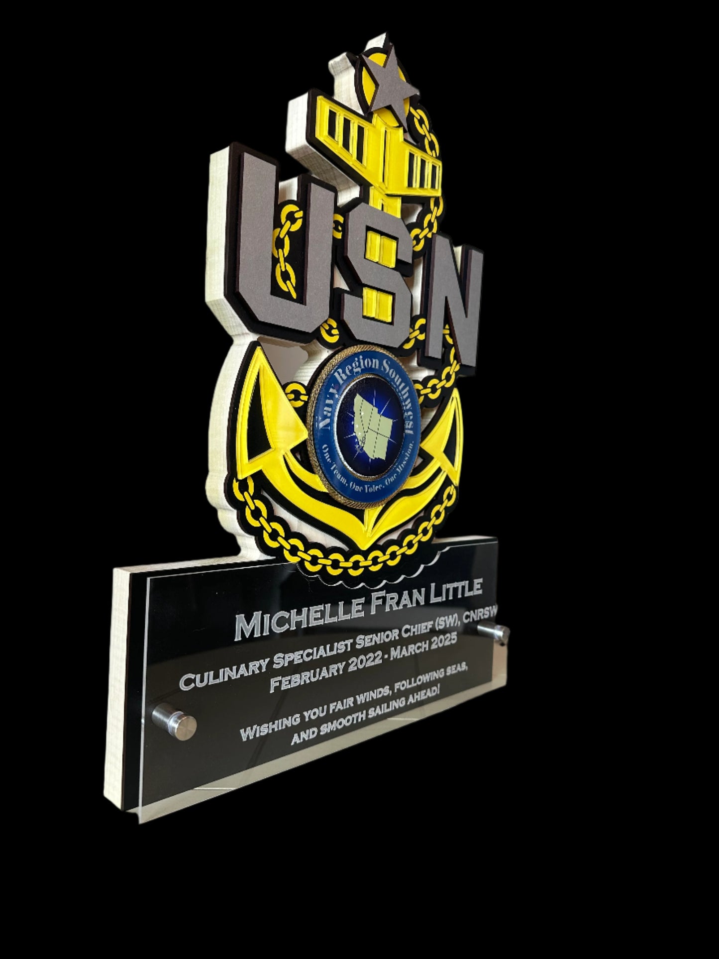 Military Badge Plaque