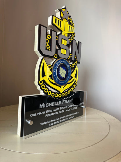 Honoring Heroes Signature Badge Plaques - Perfect for Military, EMT, Police and Firefighters!