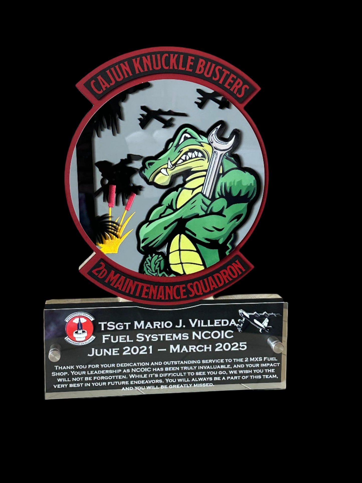 Military Badge Plaque