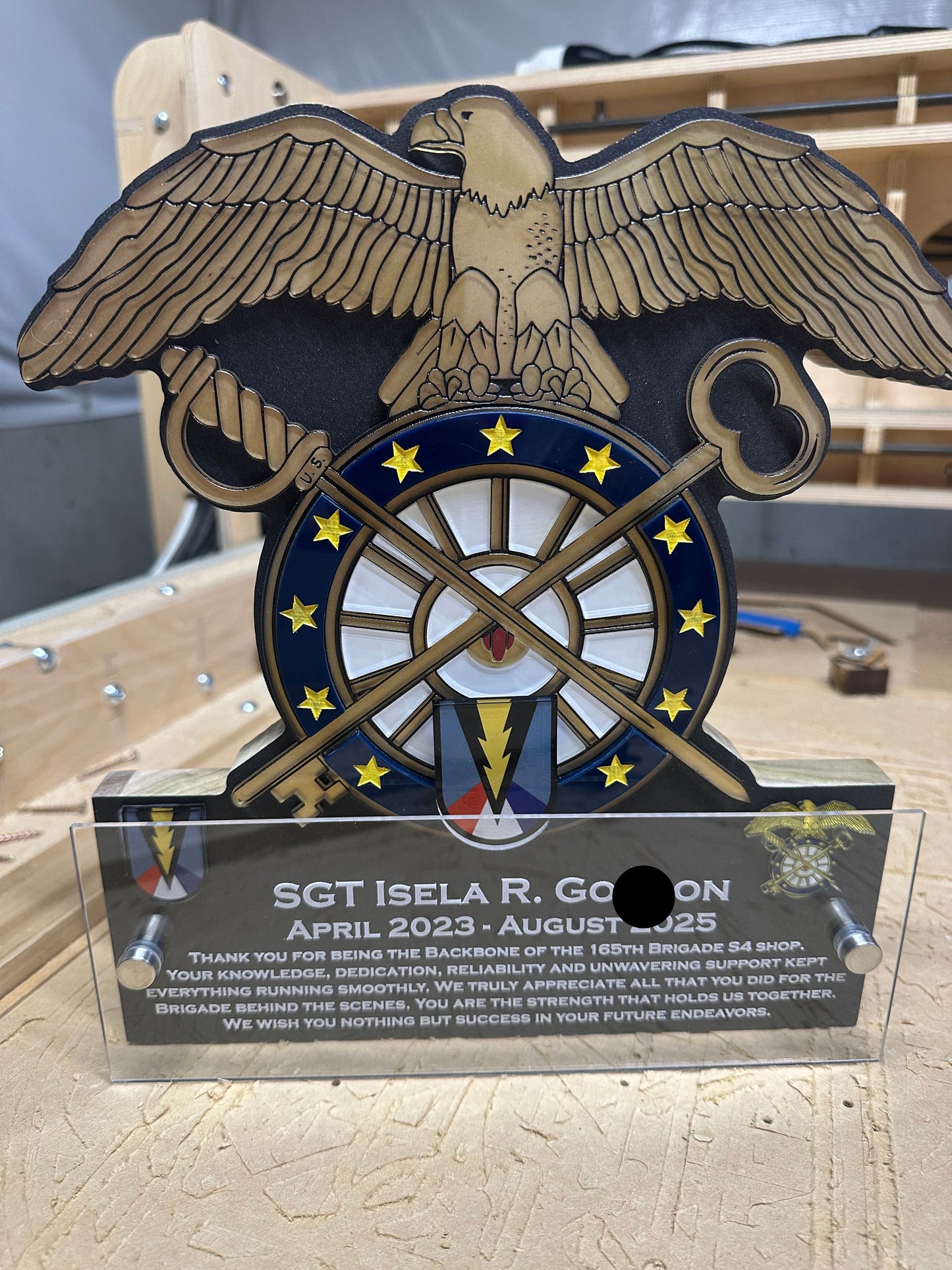 Honoring Heroes Signature Badge Plaques - Perfect for Military, EMT, Police and Firefighters!
