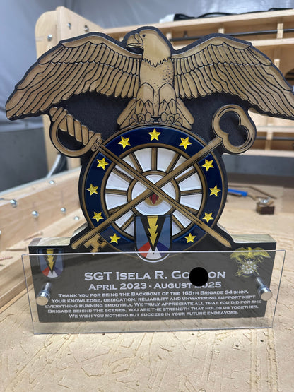 Honoring Heroes Signature Badge Plaques - Perfect for Military, EMT, Police and Firefighters!