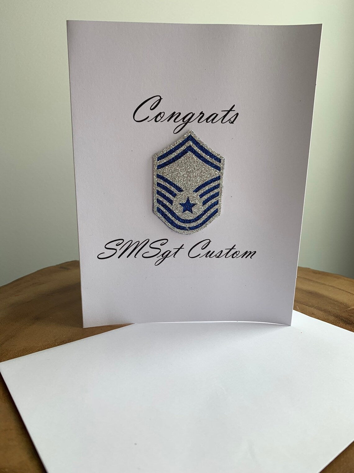 SMSGT - Air Force Enlisted Congrats Rank Greeting Card