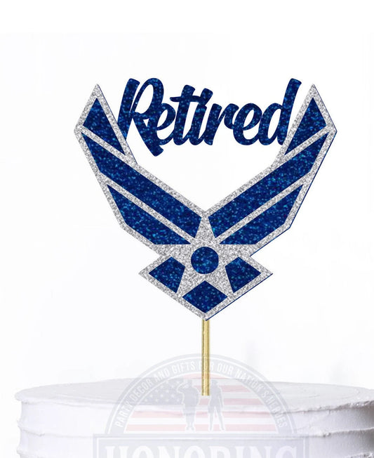 Air Force Retired Logo Cake Topper/Centerpiece