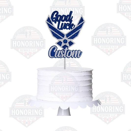United States Air Force Good Luck Cake Topper