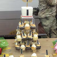 Army Warrant Officer Rank Cupcake Toppers