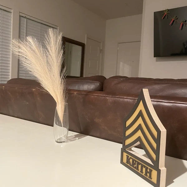 ARMY Self Standing Rank Name Plate
