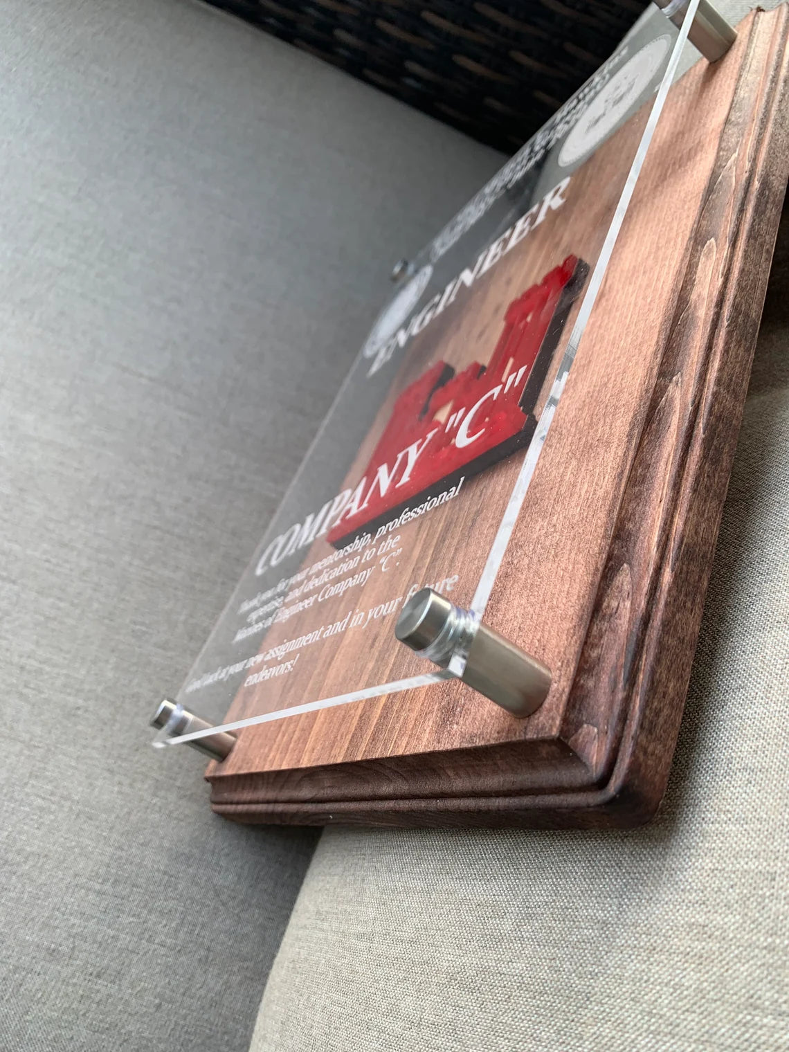 Custom Engraved Military Plaque