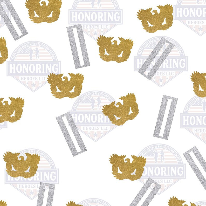 ARMY Warrant Officer and Rising Eagle Confetti