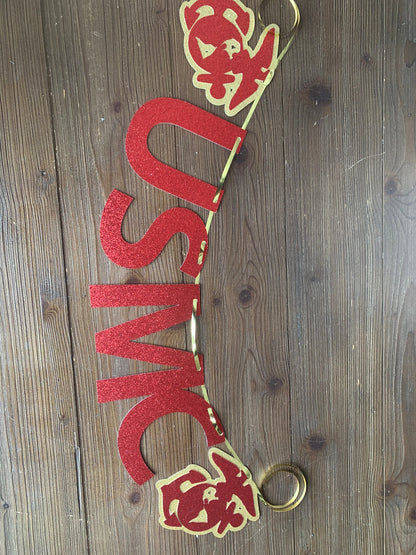 USMC Banner with Cutout Lettering