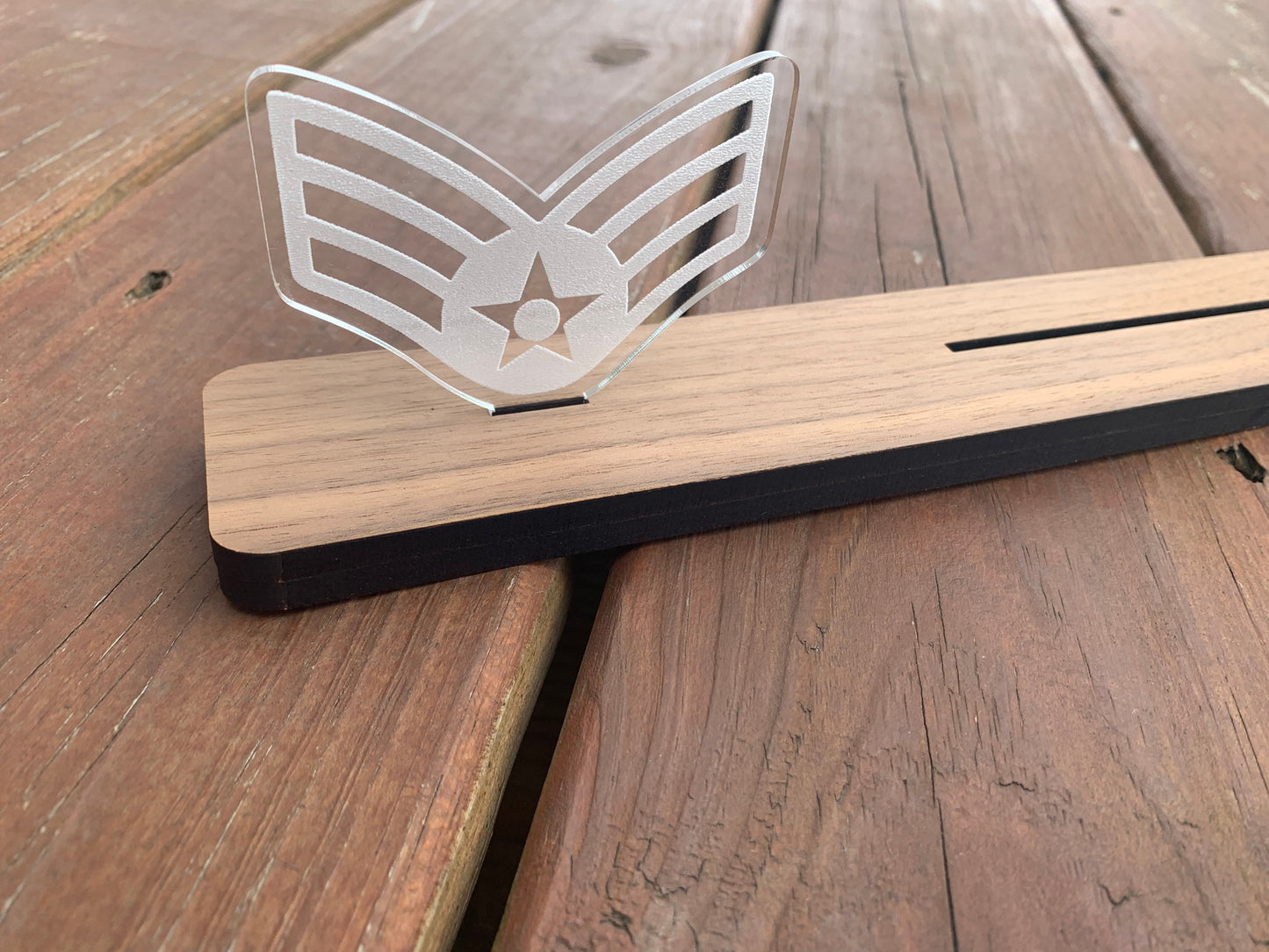 Air Force Interchangable Rank Pieces for Name Plate