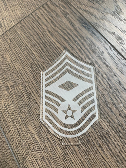 Air Force Interchangable Rank Pieces for Name Plate