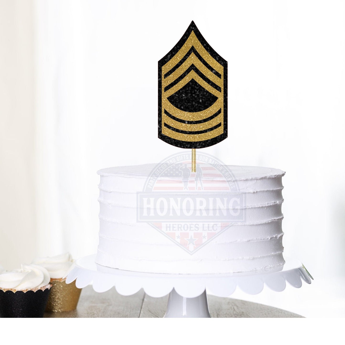 ARMY Enlisted Rank Cake Topper and Centerpiece -ARMY Promotion and Retirement Cake Topper. All Enlisted Ranks Available!