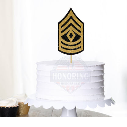ARMY Enlisted Rank Cake Topper and Centerpiece -ARMY Promotion and Retirement Cake Topper. All Enlisted Ranks Available!