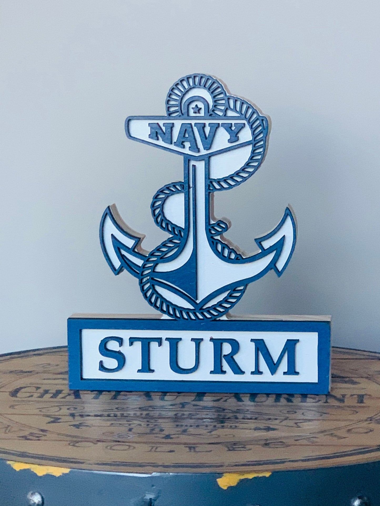 NAVY Self Standing Name Plate