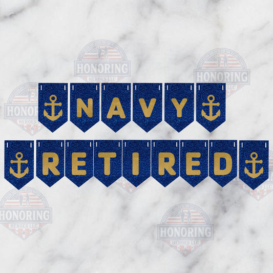 NAVY Retired Banner NO SHED!