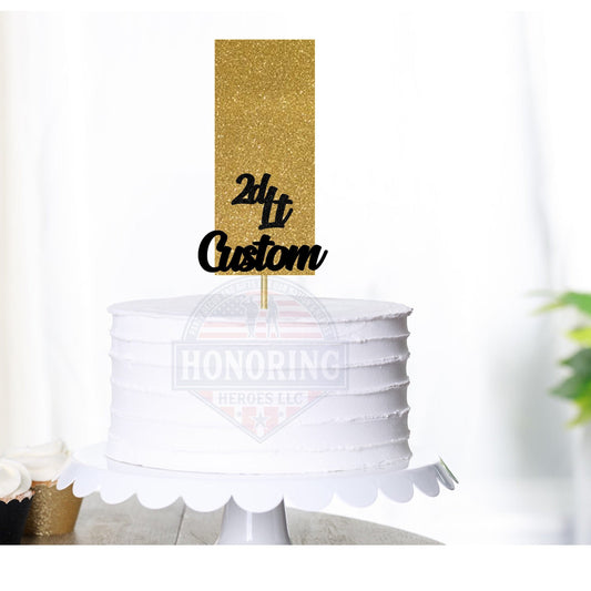 2nd Lt Cake Topper with Optional Personalization