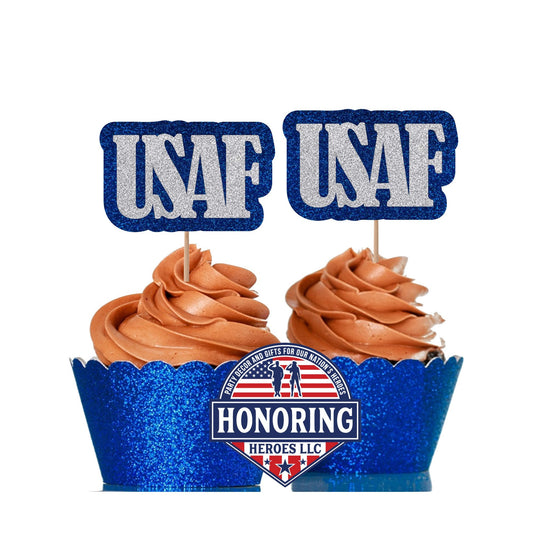 Cupcake Topper USAF, Air Force Cupcake Topper
