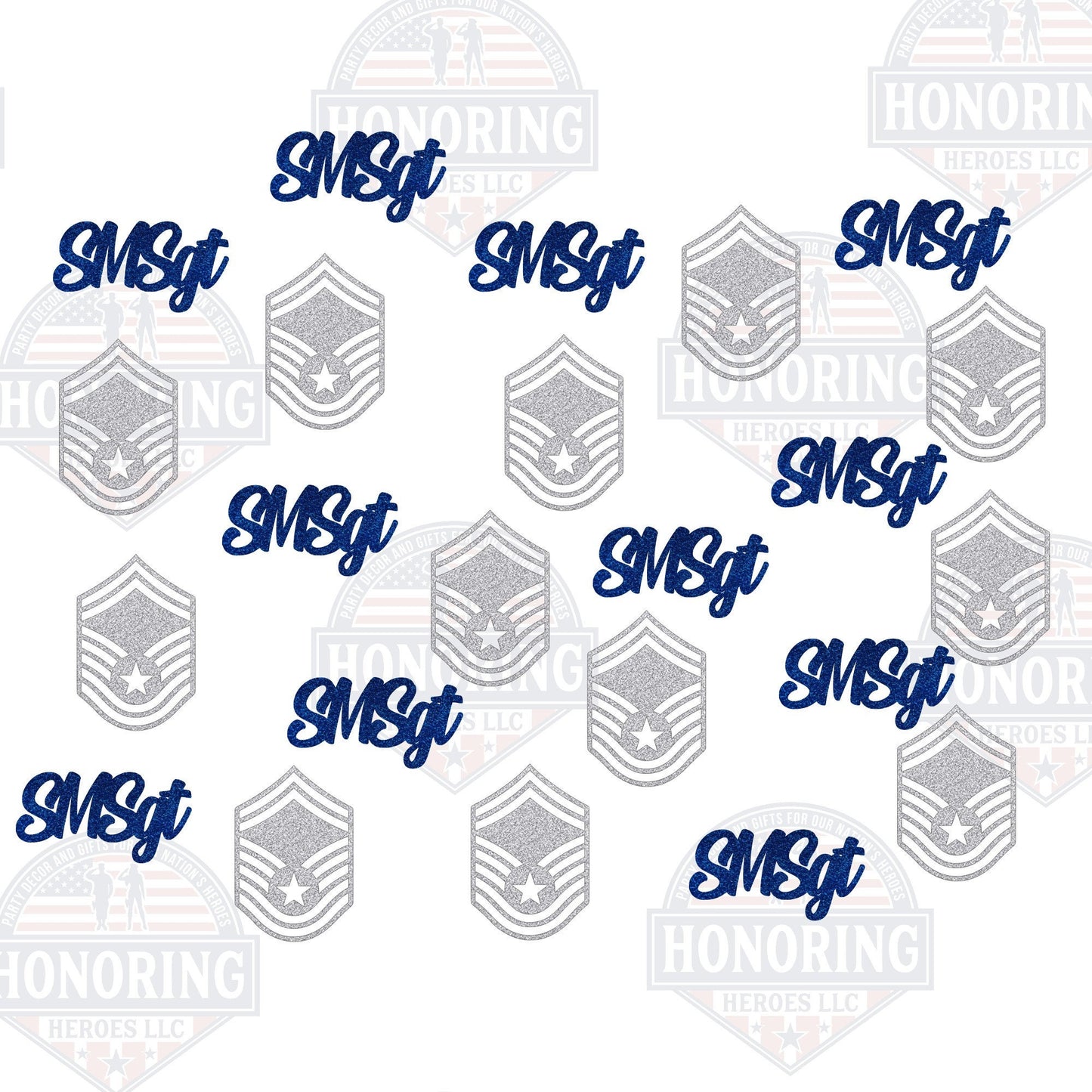 USAF Enlisted Rank Confetti - United States Air Force Enlisted Rank Confetti