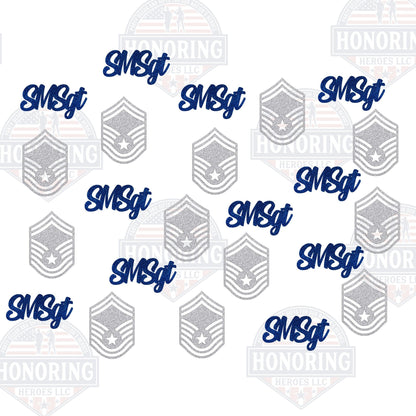 USAF Enlisted Rank Confetti - United States Air Force Enlisted Rank Confetti