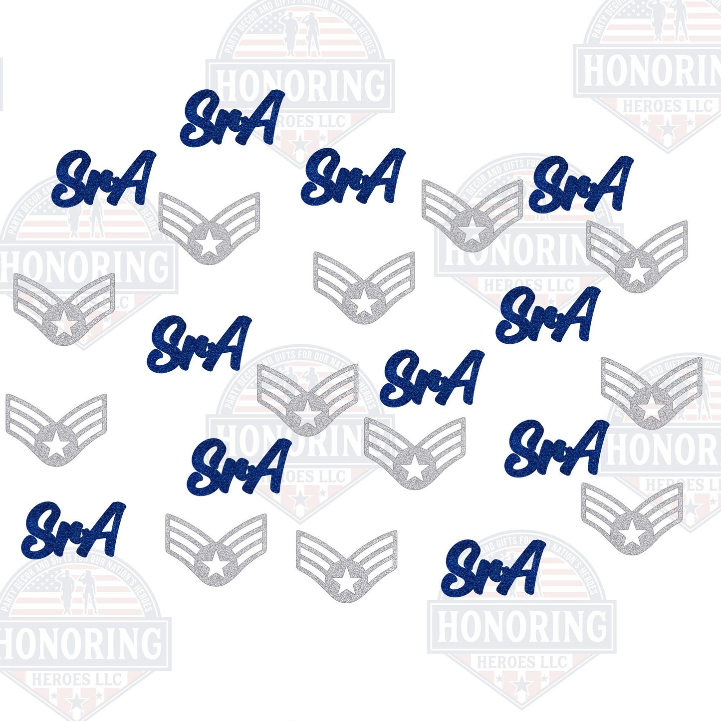 USAF Enlisted Rank Confetti - United States Air Force Enlisted Rank Confetti