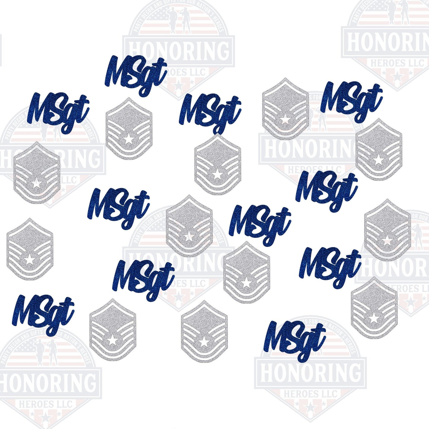 USAF Enlisted Rank Confetti - United States Air Force Enlisted Rank Confetti