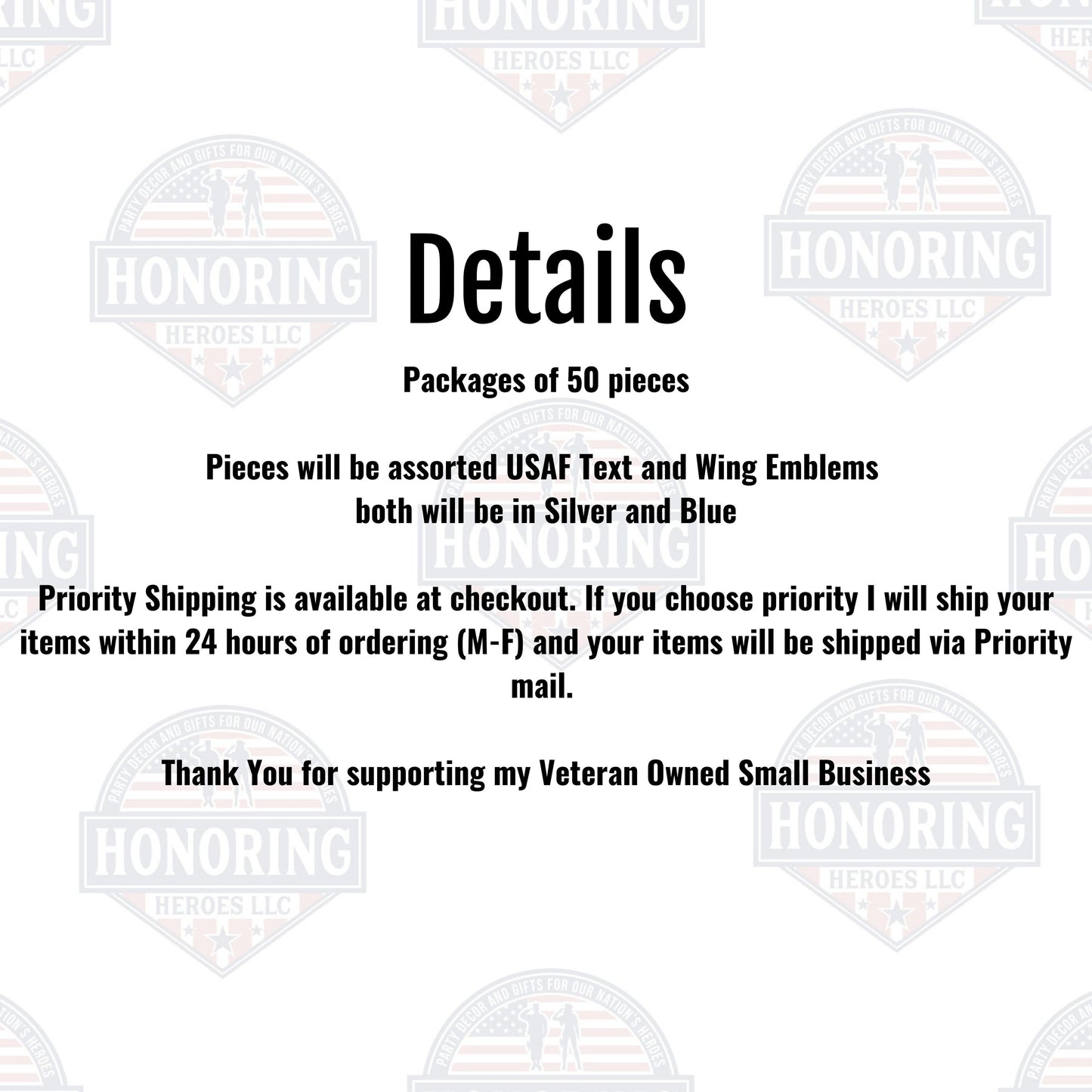 USAF Air Force Confetti