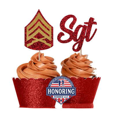 Marine Enlisted Rank Emblems with Rank Abbreviation Text NO SHED!
