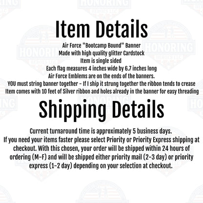 Air Force Bootcamp Bound Banner