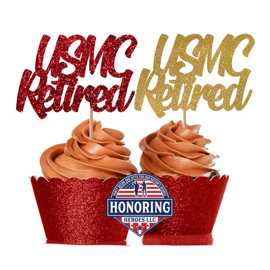 USMC Retired Cupcake Toppers