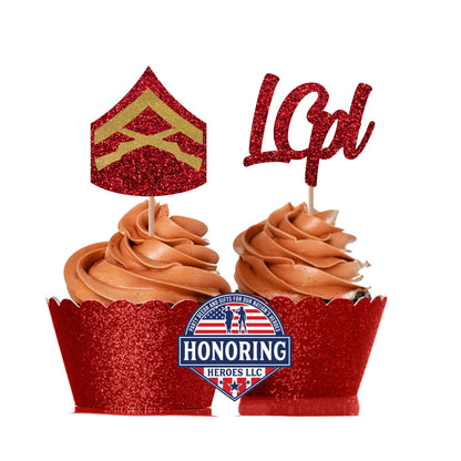 Marine Enlisted Rank Emblems with Rank Abbreviation Text NO SHED!