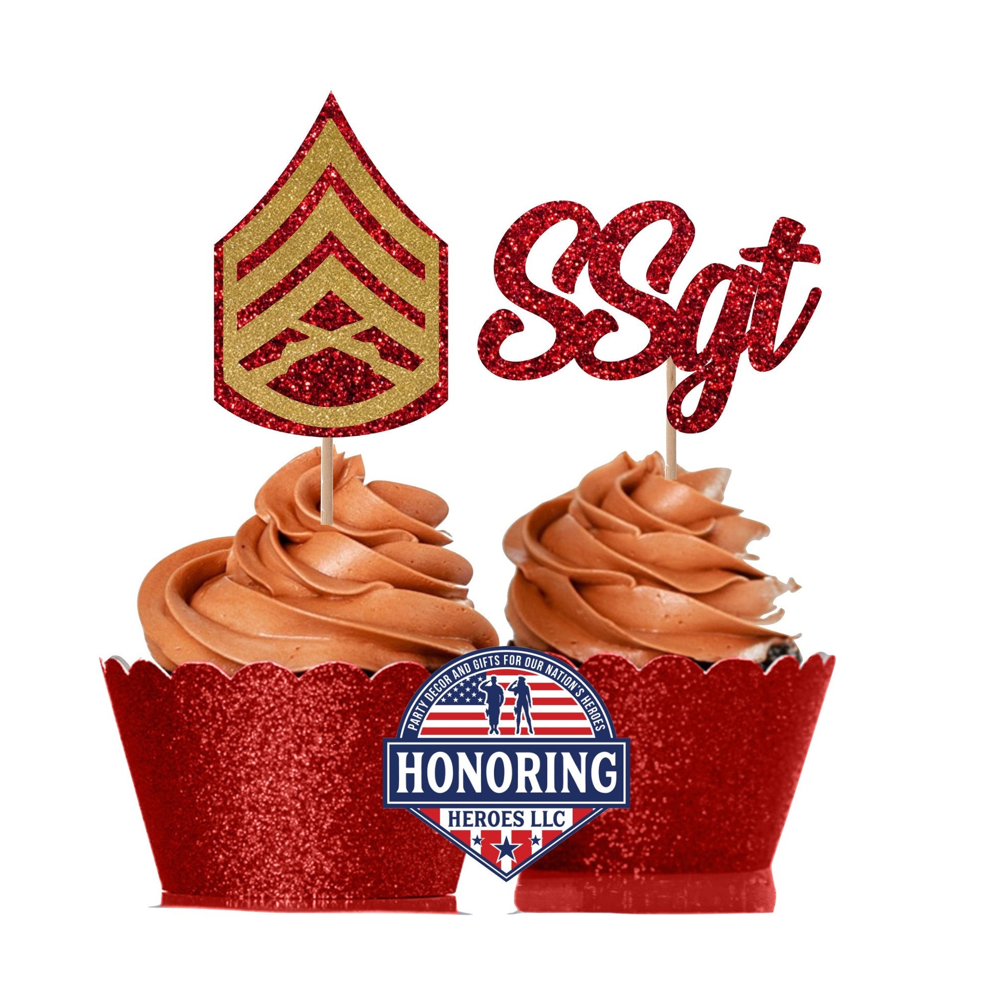 Marine Enlisted Rank Emblems with Rank Abbreviation Text NO SHED!