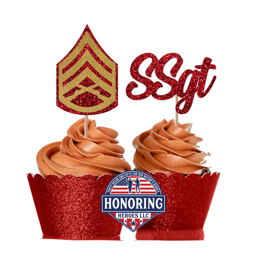 Marine Enlisted Rank Emblems with Rank Abbreviation Text NO SHED!