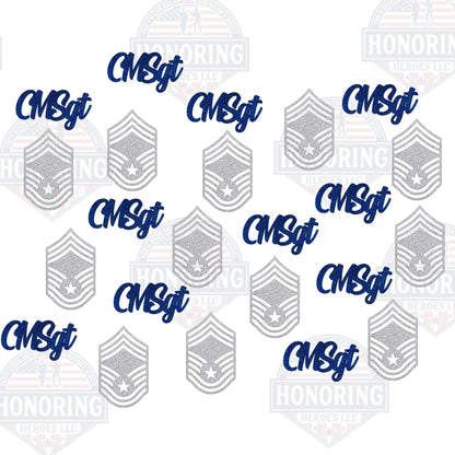 USAF Enlisted Rank Confetti - United States Air Force Enlisted Rank Confetti