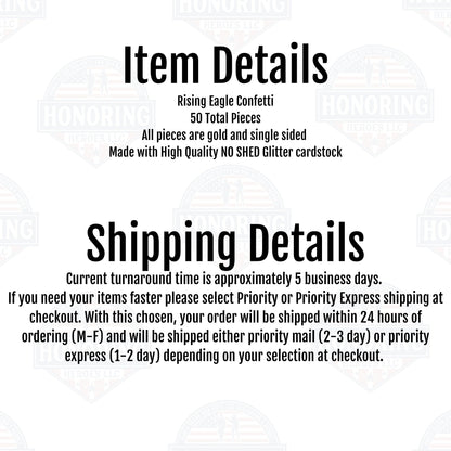 ARMY Rising Eagle Confetti